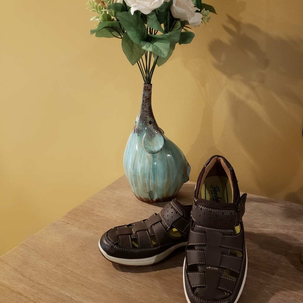 Florsheim Boy's Dark Brown Sandals (Sz 2.5) - Picture 3 of 5